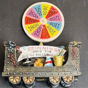 Vintage 1999 Home Towne Express JCPenney 2000 Or Bust Christmas Train Decor